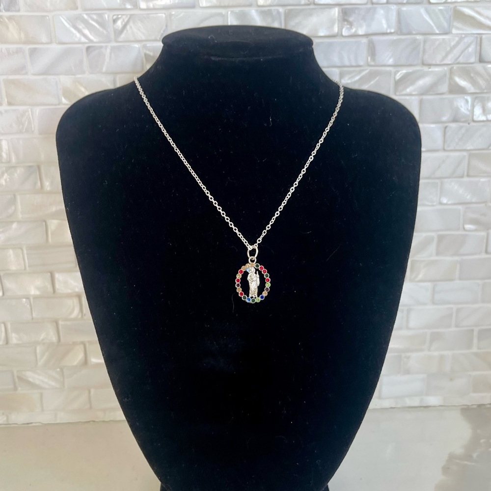 Mother Birthstone CZ Multicolor Necklace